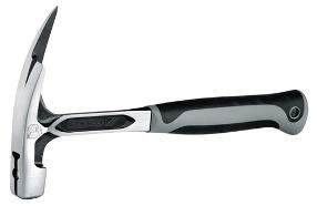 Latthammer 600g mit Magnet mit Stahlrohrstiel
