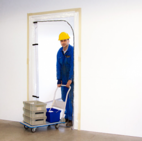 Staubschutz-Folientür Typ L 2,10 x 1,10m