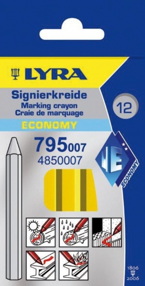 Signierkreide gelb