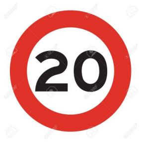 Schild Zulässige Höchstgeschwindigkeit