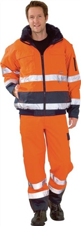 Warnschutz-Comfortjacke "High Visible" orange/marine
