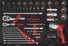 Now Werkzeugsortiment 136-teilig im Aluminiumrahmen Koffer