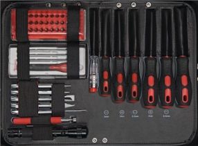 Now Werkzeugsortiment 136-teilig im Aluminiumrahmen Koffer