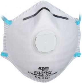 Asatex Feinstaubmaske FF P2 mit Ventil, 4233, FFP2