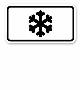 Schild Schnee
