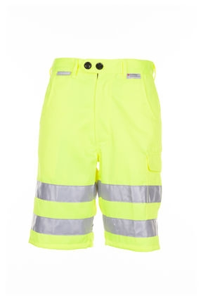 Planam | Warnschutz Arbeitsshorts gelb