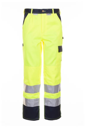 Warnschutz-Bundhose "High Visible" gelb/marine