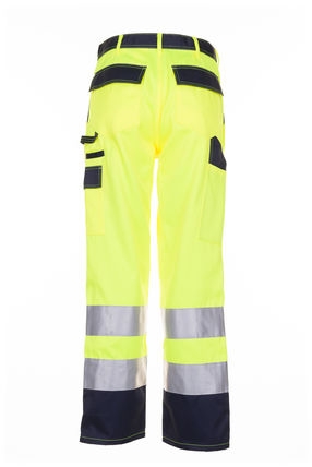 Warnschutz-Bundhose "High Visible" gelb/marine