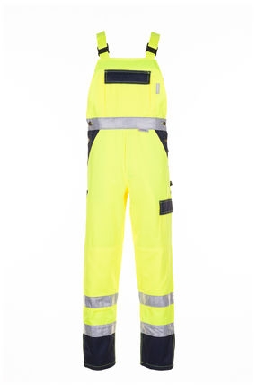 Warnschutz-Latzhose "High Visible" gelb/marine Planam