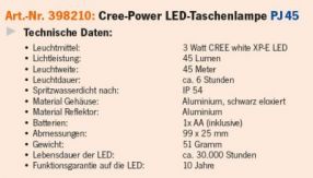 Projahn LED-Taschenlampe