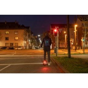 FISCHER Fahrrad Rucksack mit Blinkfunktion