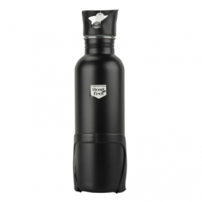 FISCHER Trinkflasche Edelstahl mit Halter