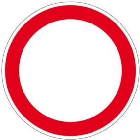Schild Verbot für Fahrzeuge aller Art Ø420mm