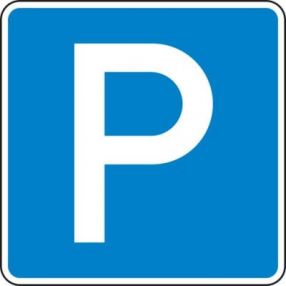 Schild Parkplatz 420x420mm