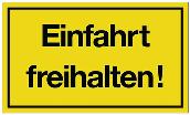 Schild Verbot der Einfahrt