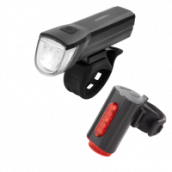 FISCHER Akku-Leuchtenset Frontleuchte & 360° Twin Rücklicht