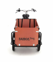 E-Lastenbike Babboe Dog E Holz hellbraun 500 WH