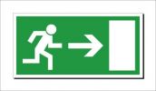 Schild Rettungsweg, Pfeil n. rechts