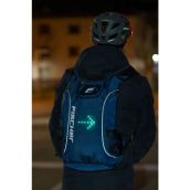 FISCHER Fahrrad Rucksack mit Blinkfunktion