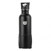 FISCHER Trinkflasche Edelstahl mit Halter