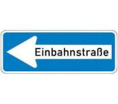 Schild Einbahnstraße links