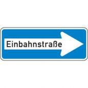 Schild Einbahnstraße rechts