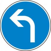 Schild Fahrtrichtung links