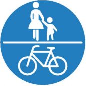 Schild Gemeinsammer Fuß-Radweg