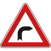 Schild Kurve rechts