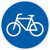 Schild Sonderweg Radfahrer
