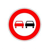 Verkehrsschild Überholverbot für KFZ