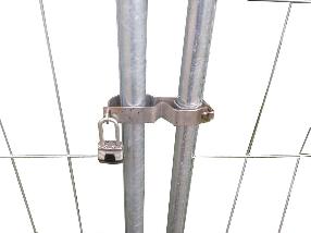 Torschloss für Mobilzaun